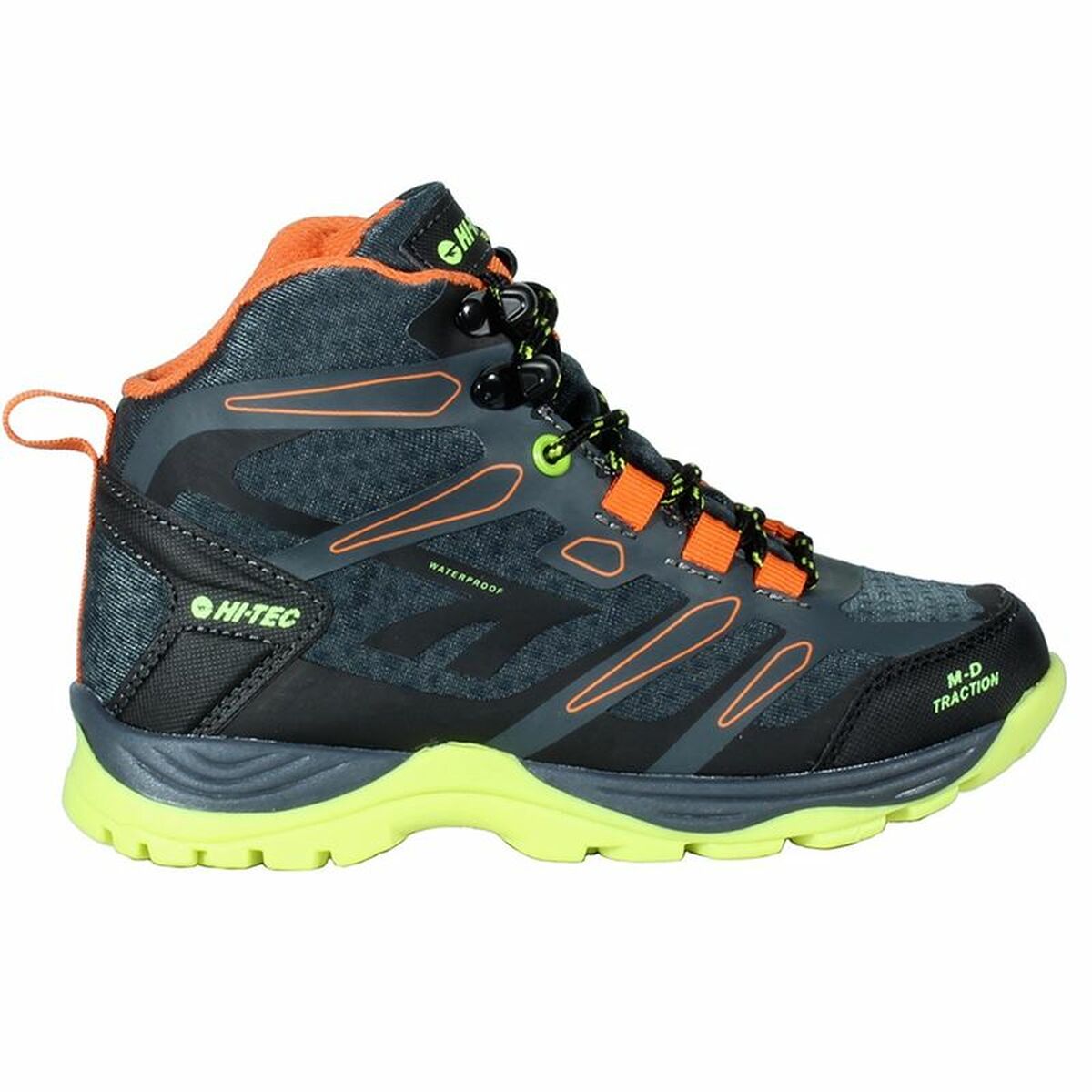 Hiking Boots Hi-Tec Toubkal Mid Waterproof Black Light grey Hiking Boots Hi-Tec Toubkal Mid Waterproof Black Light grey