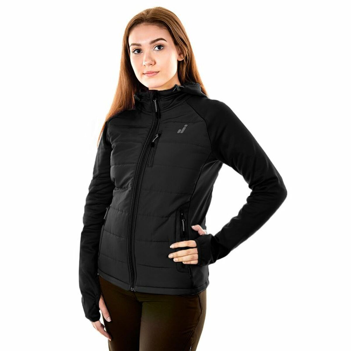 Women’s Sports Jacket Joluvi Hybrid Black