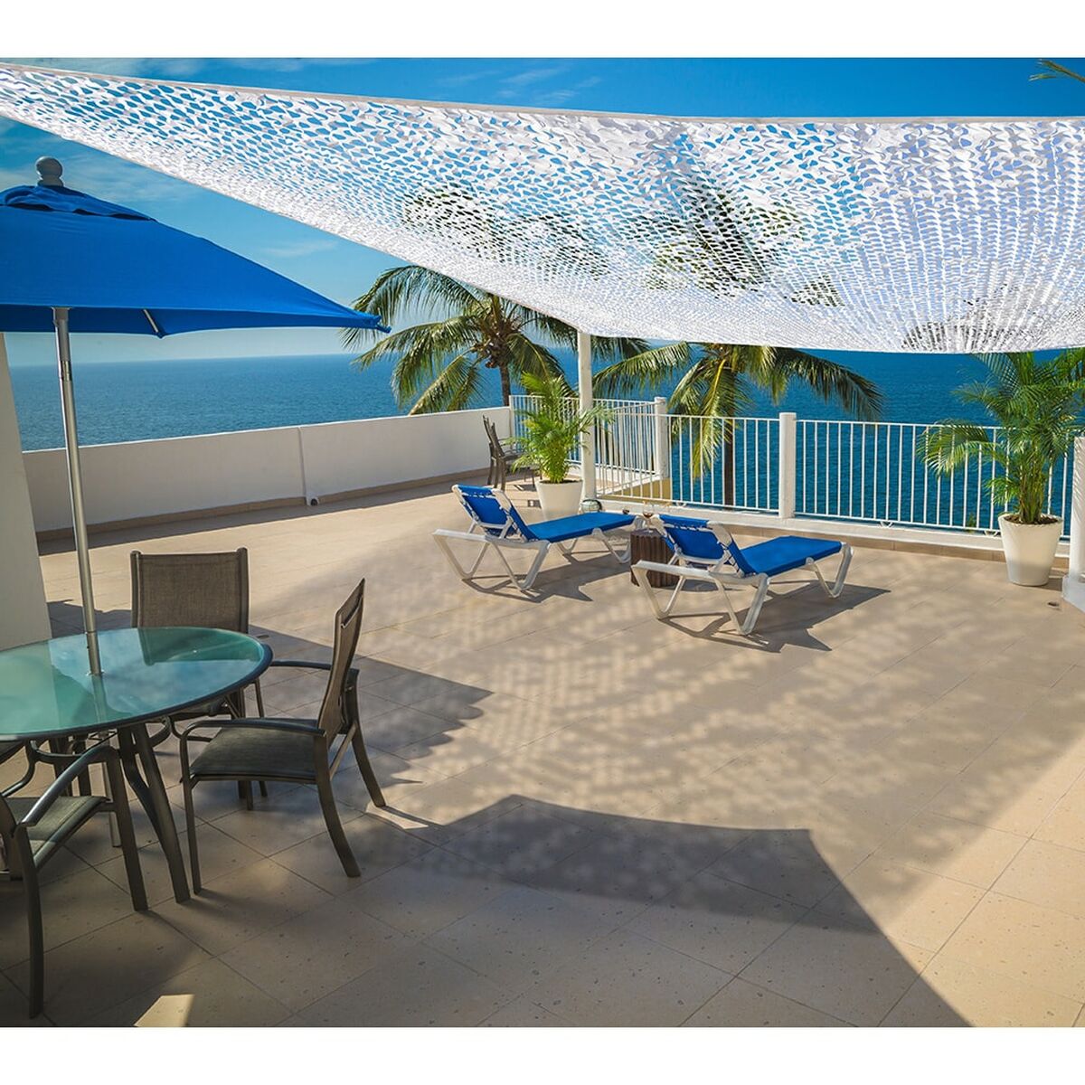 Rectangular Shade Sail Faura White 3 x 4 m Reversible Camouflage Rectangular Shade Sail Faura White 3 x 4 m Reversible Camouflage