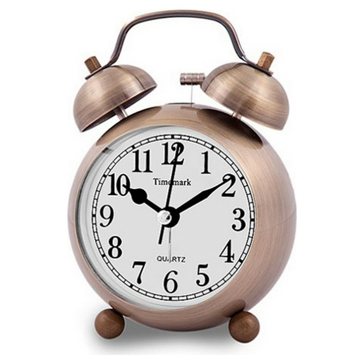 Analogue Alarm Clock Timemark Bronze Light with sound 9 x 13,5 x 5,5 cm (9 x 13,5 x 5,5 cm) Analogue Alarm Clock Timemark Bronze Light with sound 9 x 13,5 x 5,5 cm (9 x 13,5 x 5,5 cm)