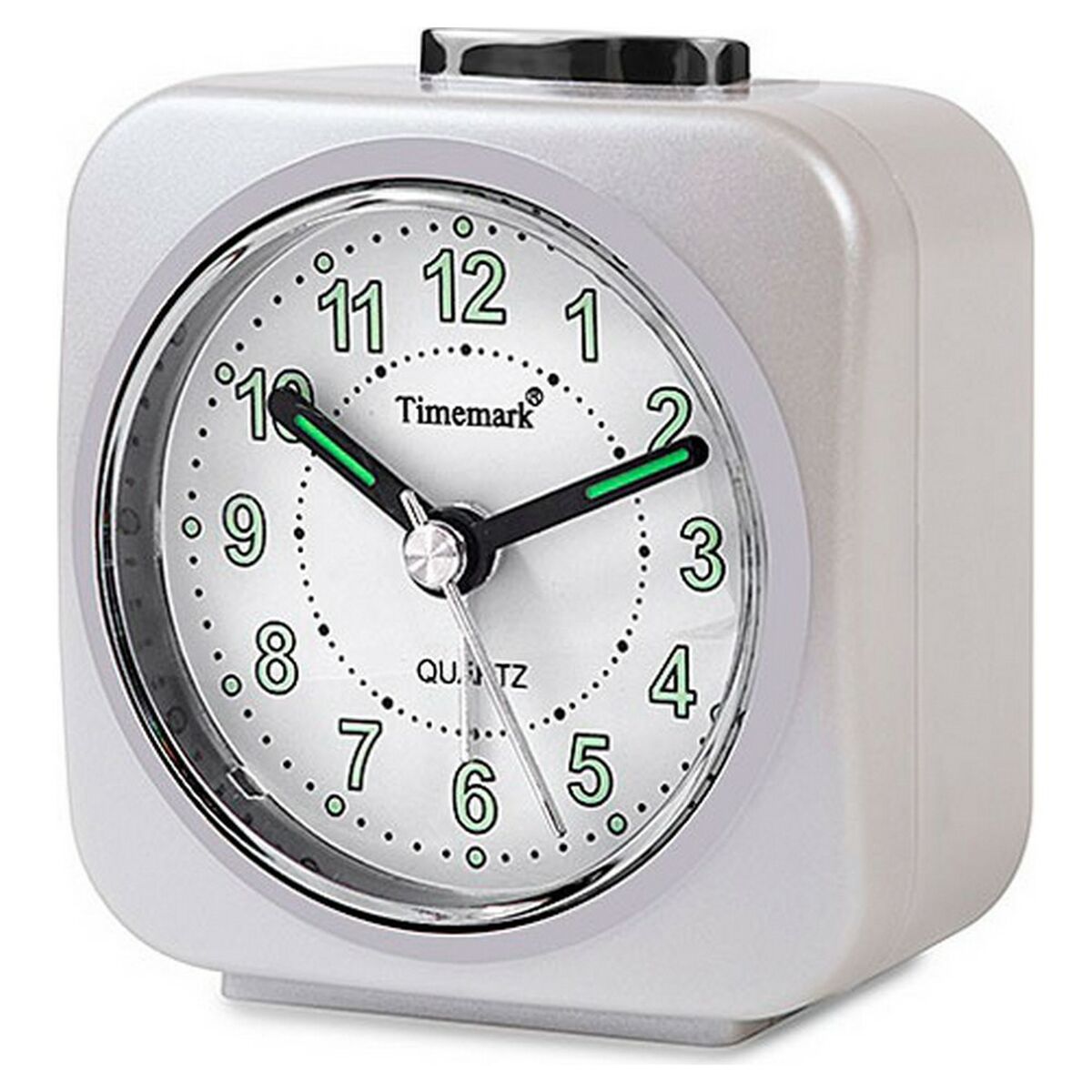 Analogue Alarm Clock Timemark White Silent with sound Night mode Analogue Alarm Clock Timemark White Silent with sound Night mode