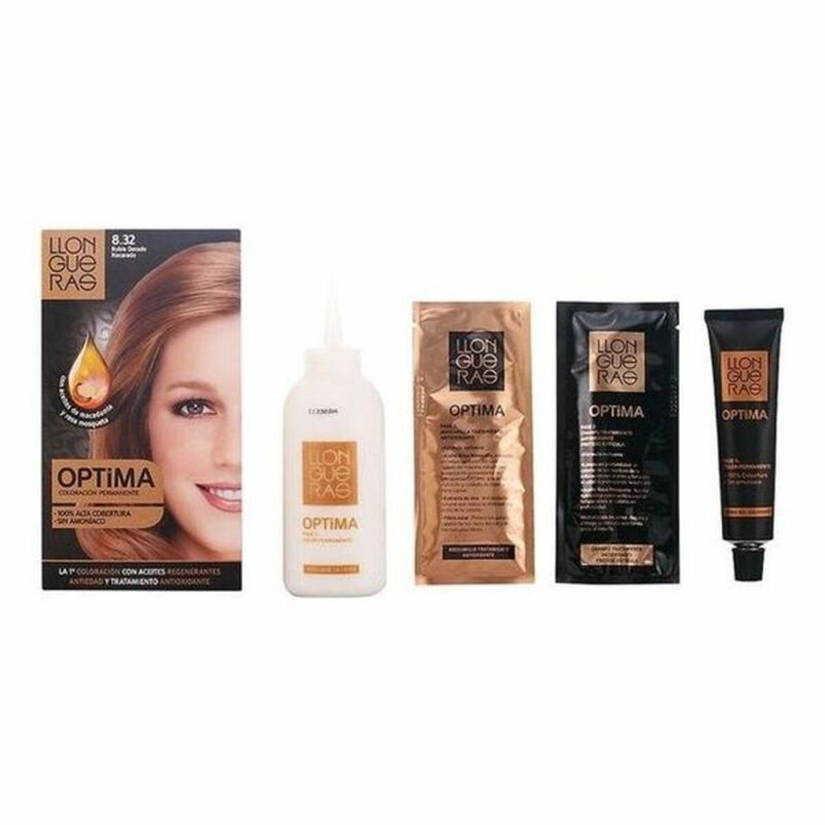 Dye No Ammonia Optima Llongueras Optima NÂș 8.0-rubio claro (1 Unit)