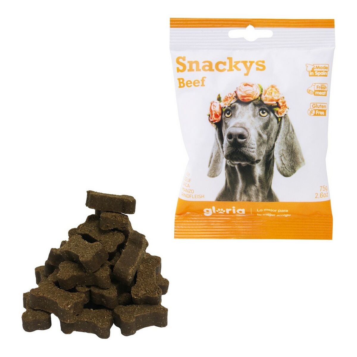 Dog Snack Gloria Display Snackys 30 x 75 g Ox Dog Snack Gloria Display Snackys 30 x 75 g Ox