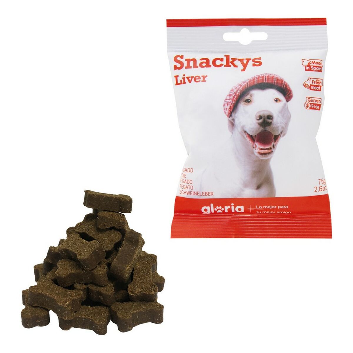 Dog Snack Gloria Display Snackys Liver (30 x 75 g) Dog Snack Gloria Display Snackys Liver (30 x 75 g)