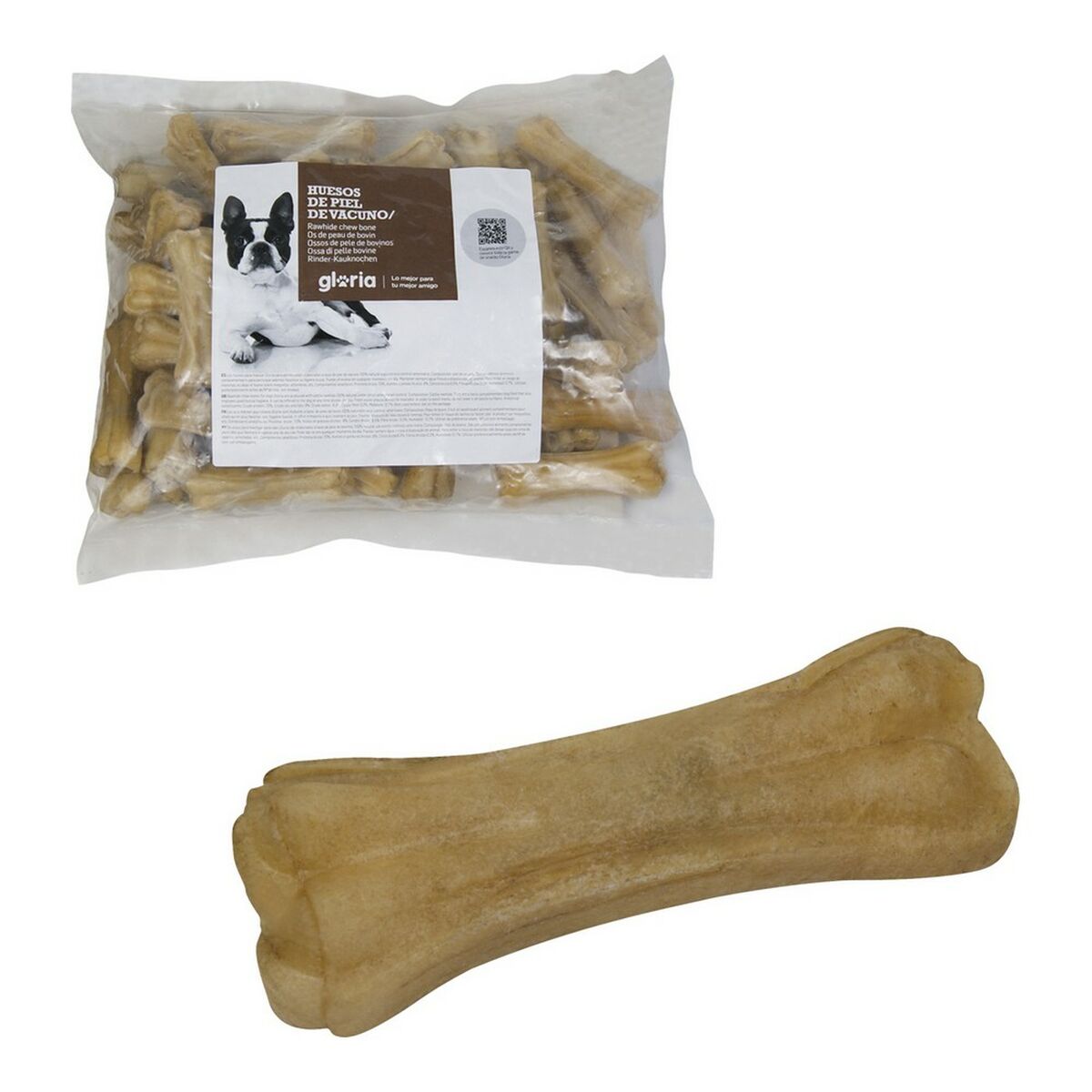 Dog Snack Gloria 50 Unidades Bone Veal Dog Snack Gloria 50 Unidades Bone Veal