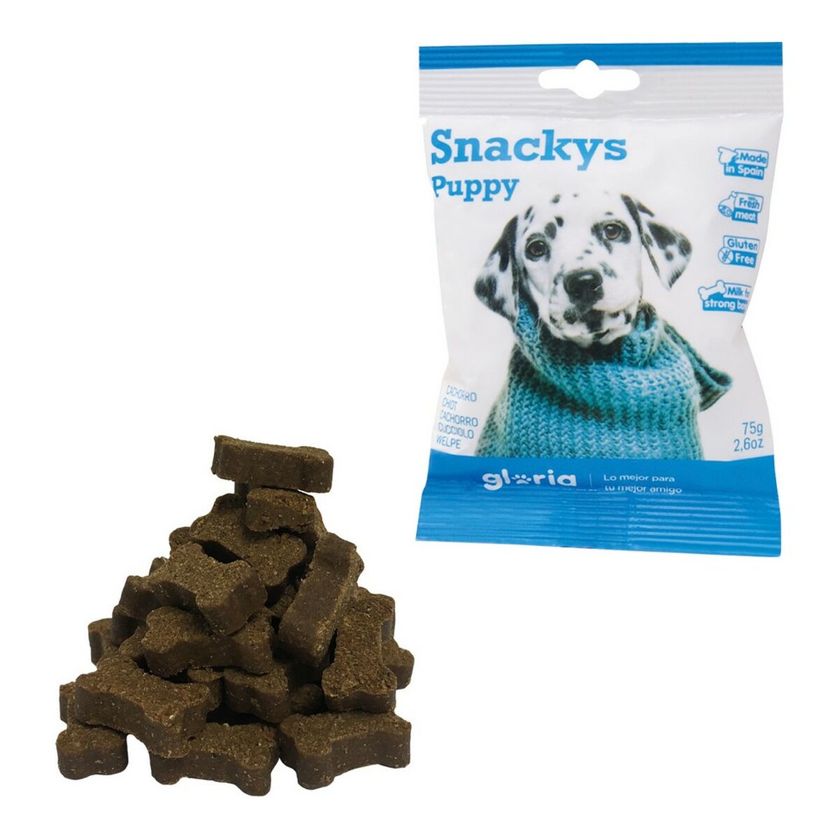 Dog Snack Gloria Display Snackys Puppies (30 x 75 g) Dog Snack Gloria Display Snackys Puppies (30 x 75 g)