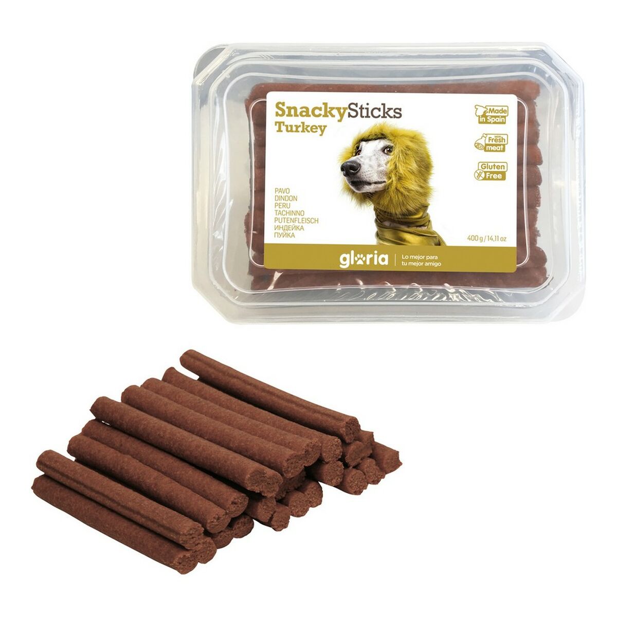 Dog Snack Gloria Snackys Sticks Chicken Turkey Small bars (350 g) Dog Snack Gloria Snackys Sticks Chicken Turkey Small bars (350 g)