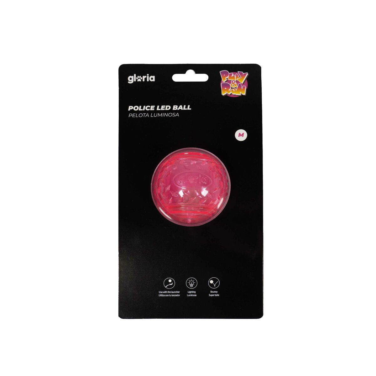 Pet Ball Gloria PLAY AND RUN Pink TPR 6,35 cm Pet Ball Gloria PLAY AND RUN Pink TPR 6,35 cm