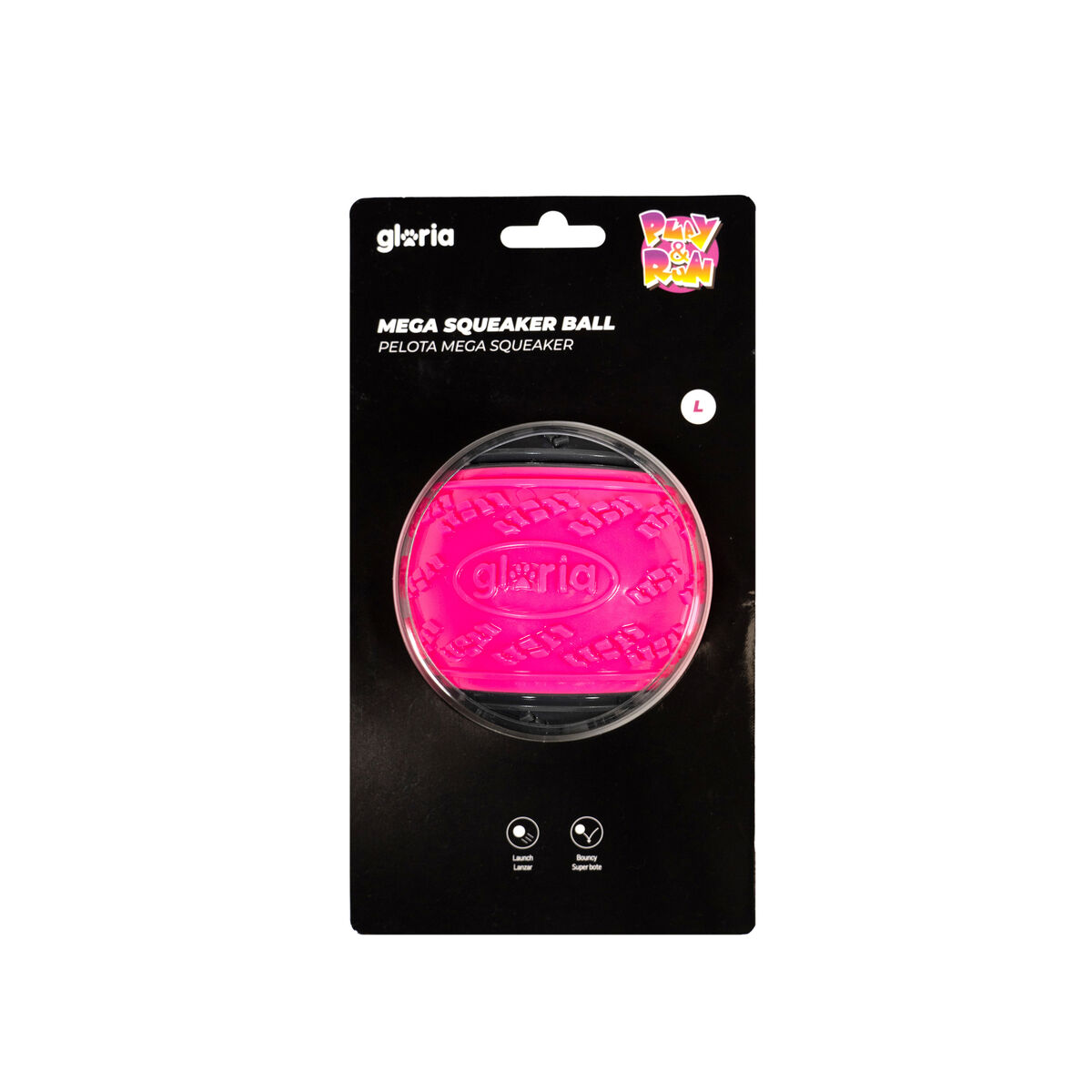 Pet Ball Gloria PLAY AND RUN Pink TPR L 8,89 cm