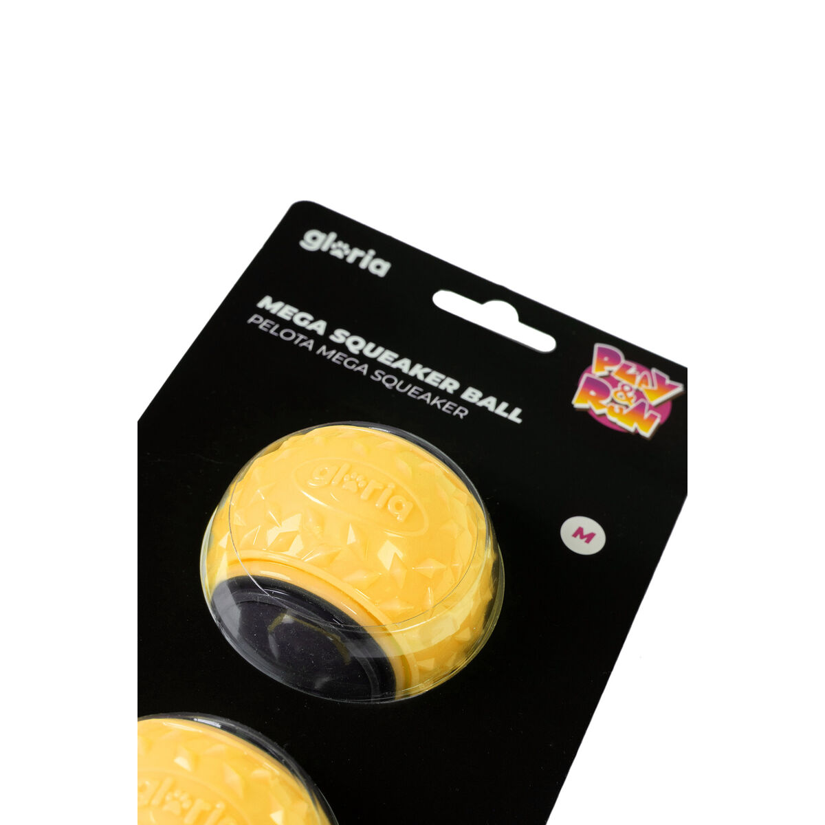 Pet Ball Gloria PLAY AND RUN Yellow TPR M 6,35 cm 2 Units