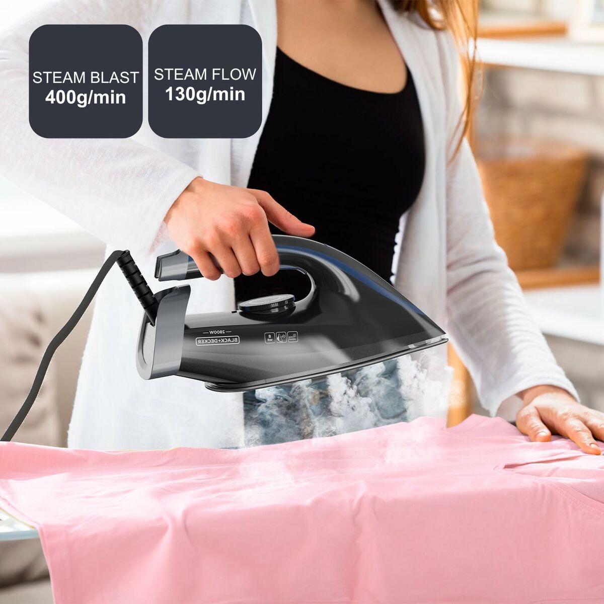 Steam Iron Black & Decker ES9180320B 2800 W