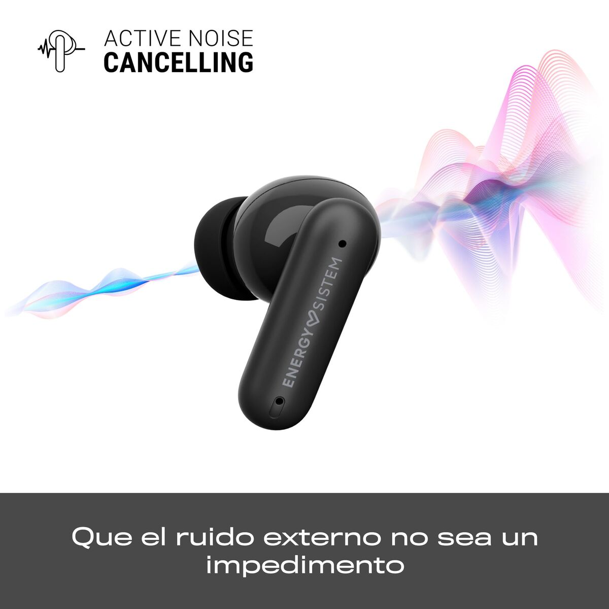 Wireless Earphones with Charging Case Energy Sistem 459919 Black