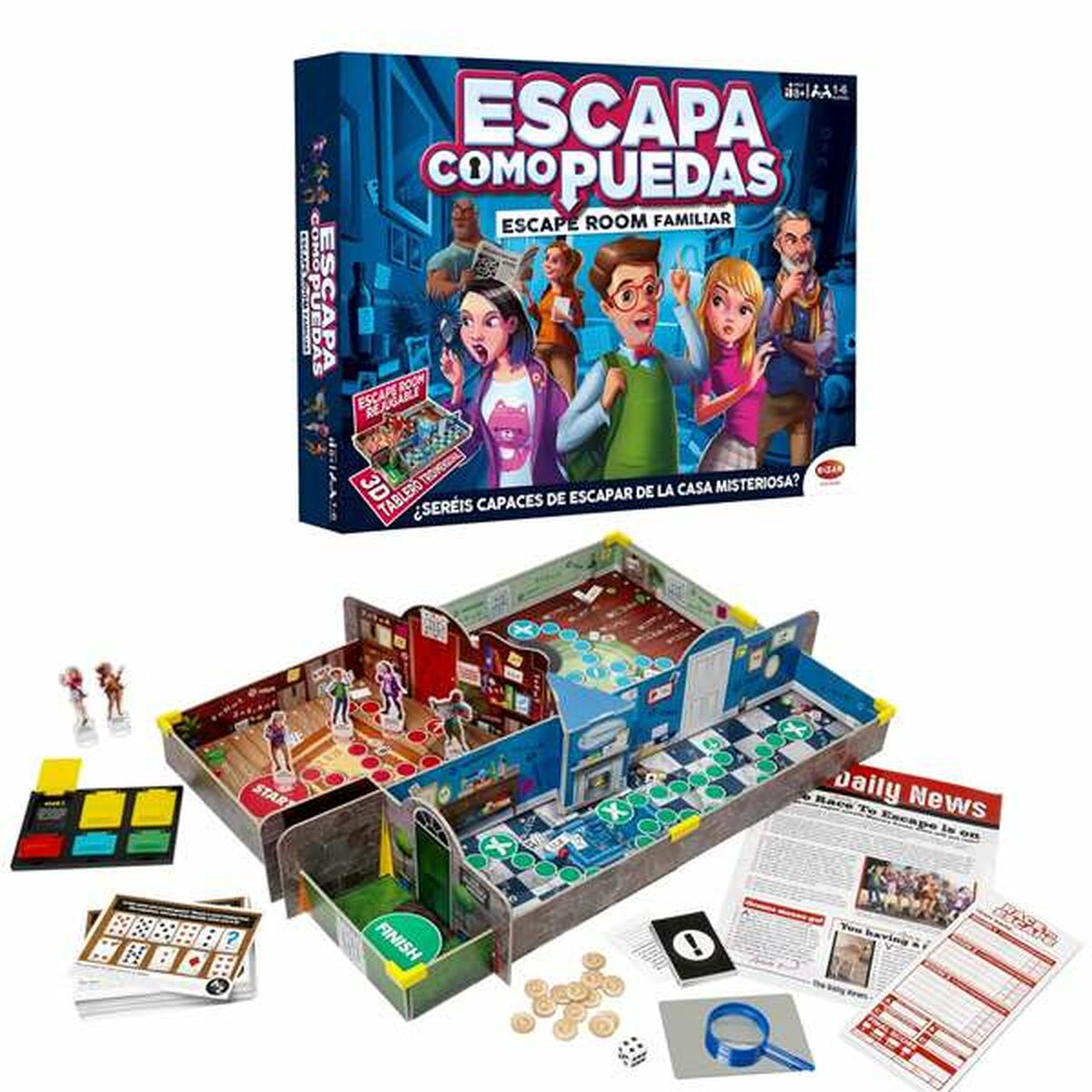 Board game Bizak Escapa como puedas – Escape Room Familiar ES