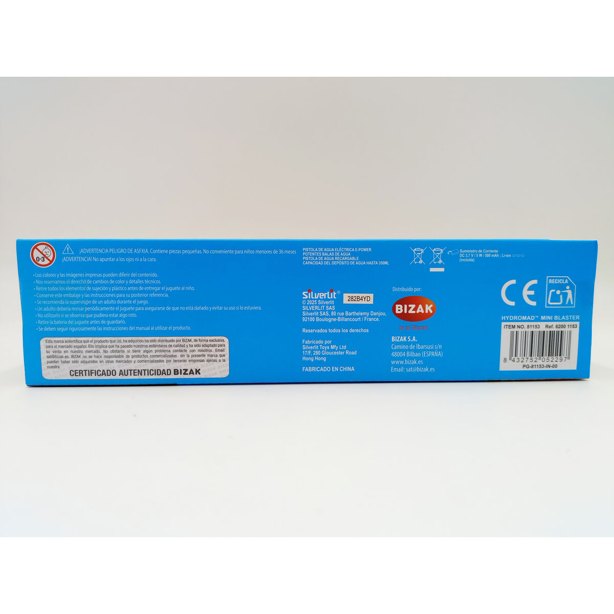 Water Pistol Bizak Hydro Mad Mini Blaster