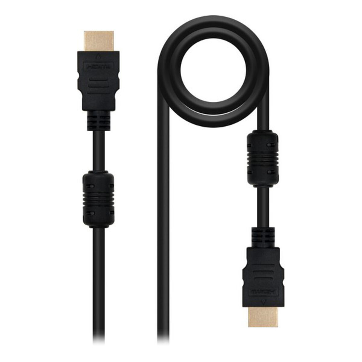 HDMI Cable NANOCABLE 10.15.1802 (1,8M) Black HDMI Cable NANOCABLE 10.15.1802 (1,8M) Black