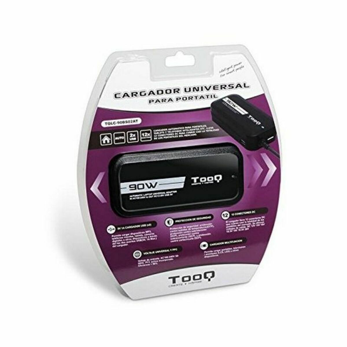 Laptop Charger TooQ TQLC-90BS02AT 90 W 90W Laptop Charger TooQ TQLC-90BS02AT 90 W 90W
