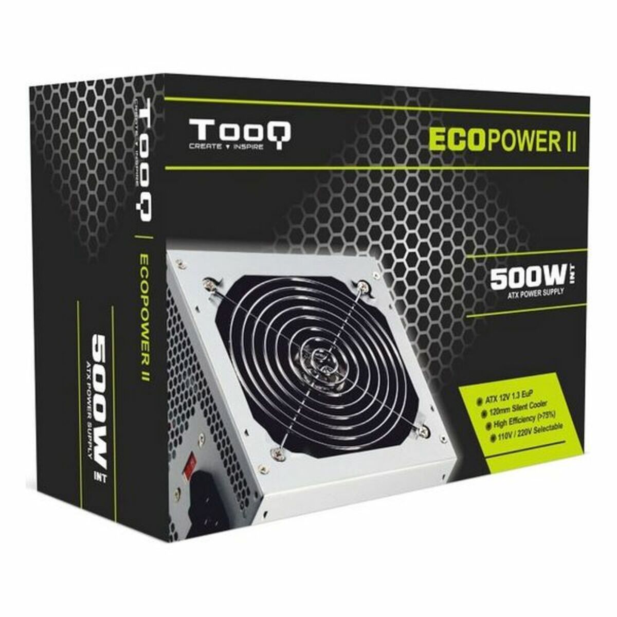 Power supply TooQ TQEP-500S-INT ATX 500W Silver Power supply TooQ TQEP-500S-INT ATX 500W Silver