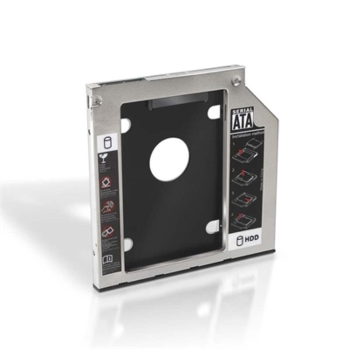 SATA Hard Drive Adapter (2.5 ” or 7mm) NANOCABLE 10.99.0101 Black/Silver 2,5″