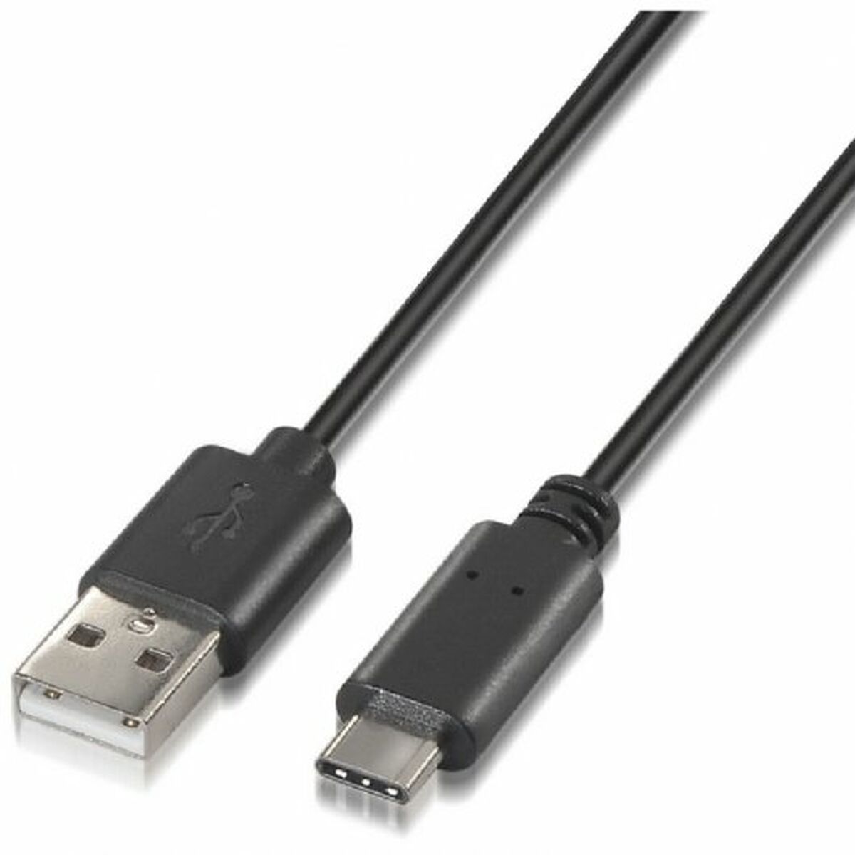 USB A to USB-C Cable NANOCABLE 10.01.2102 Black 2 m USB A to USB-C Cable NANOCABLE 10.01.2102 Black 2 m