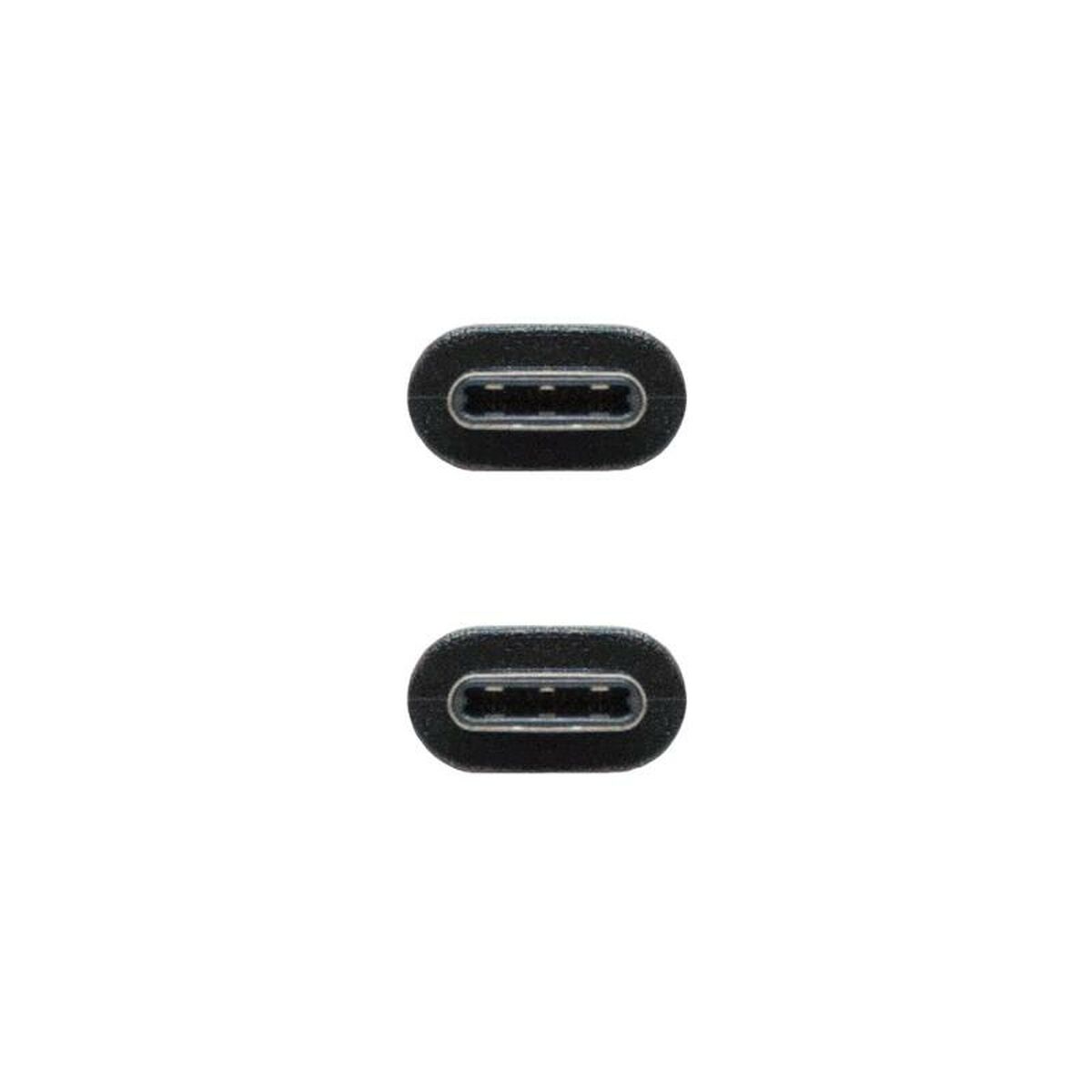 USB-C Cable NANOCABLE USB 2.0, 2m Black 2 m