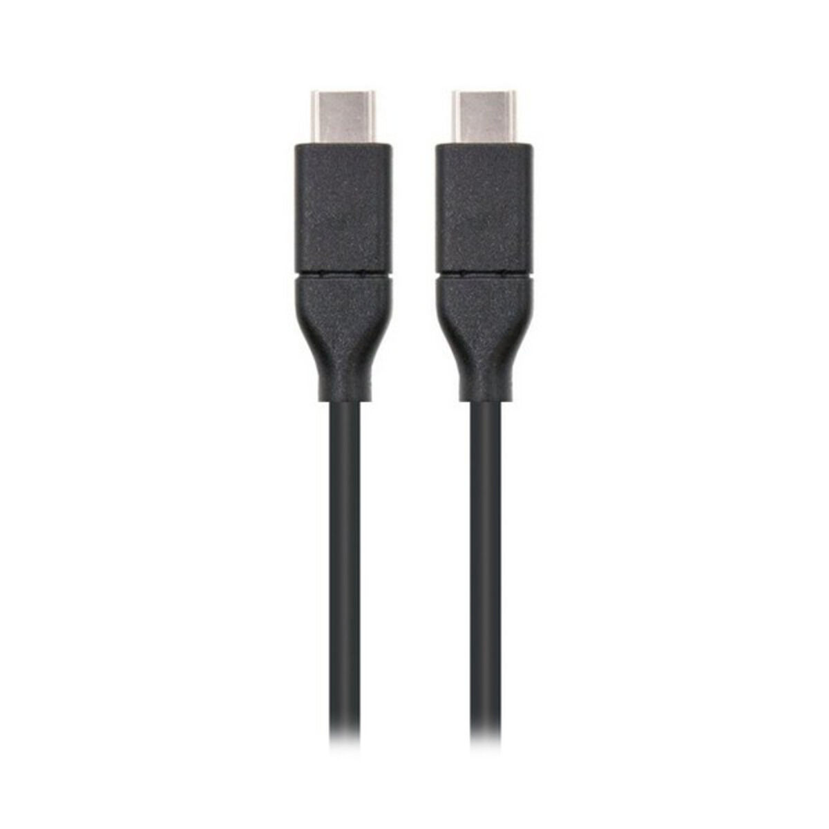USB-C 3.1 Cable NANOCABLE 10.01.4101 Black (1 m) USB-C 3.1 Cable NANOCABLE 10.01.4101 Black (1 m)