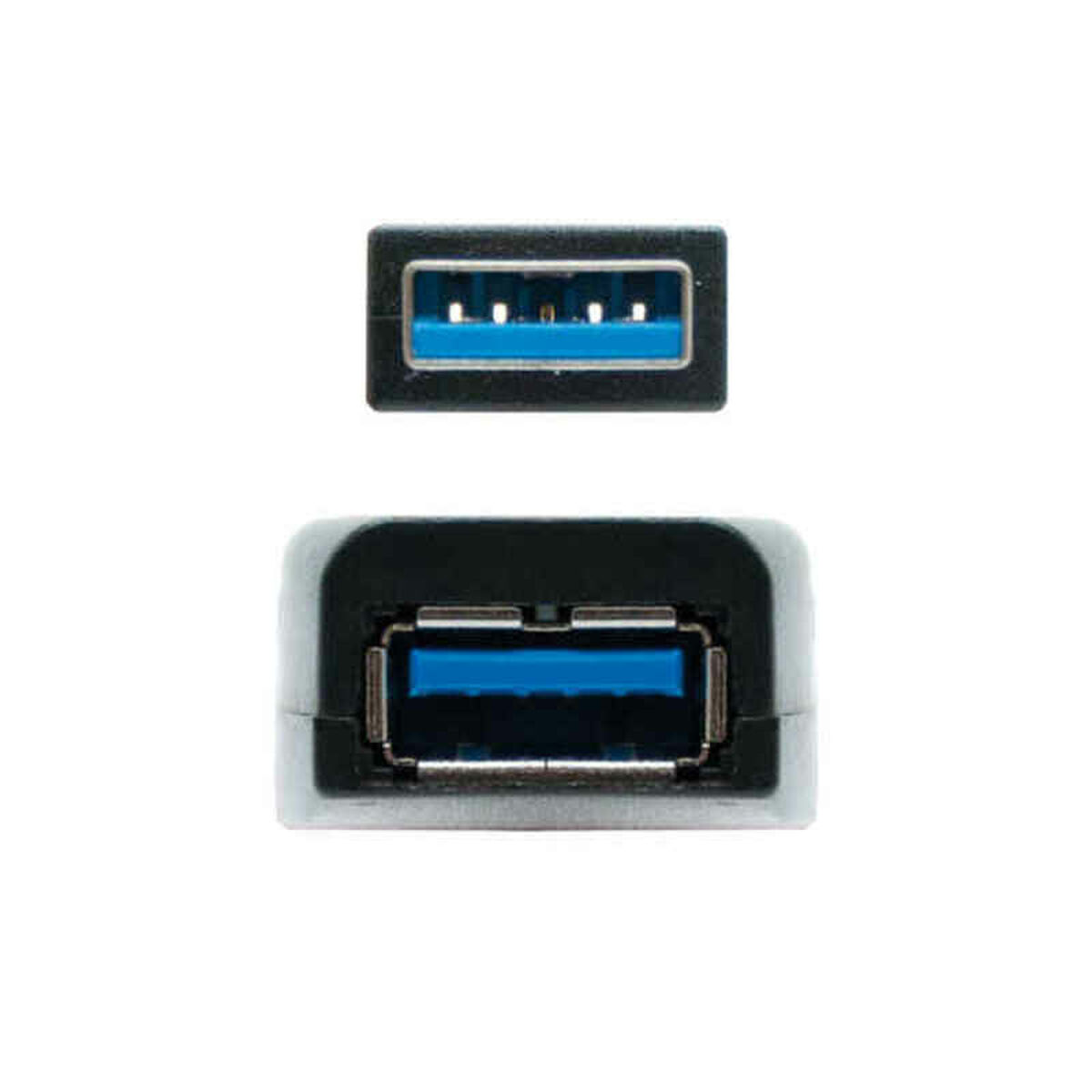 USB Extension Cable TooQ 10.01.0313 Black 15 m 5 Gbps