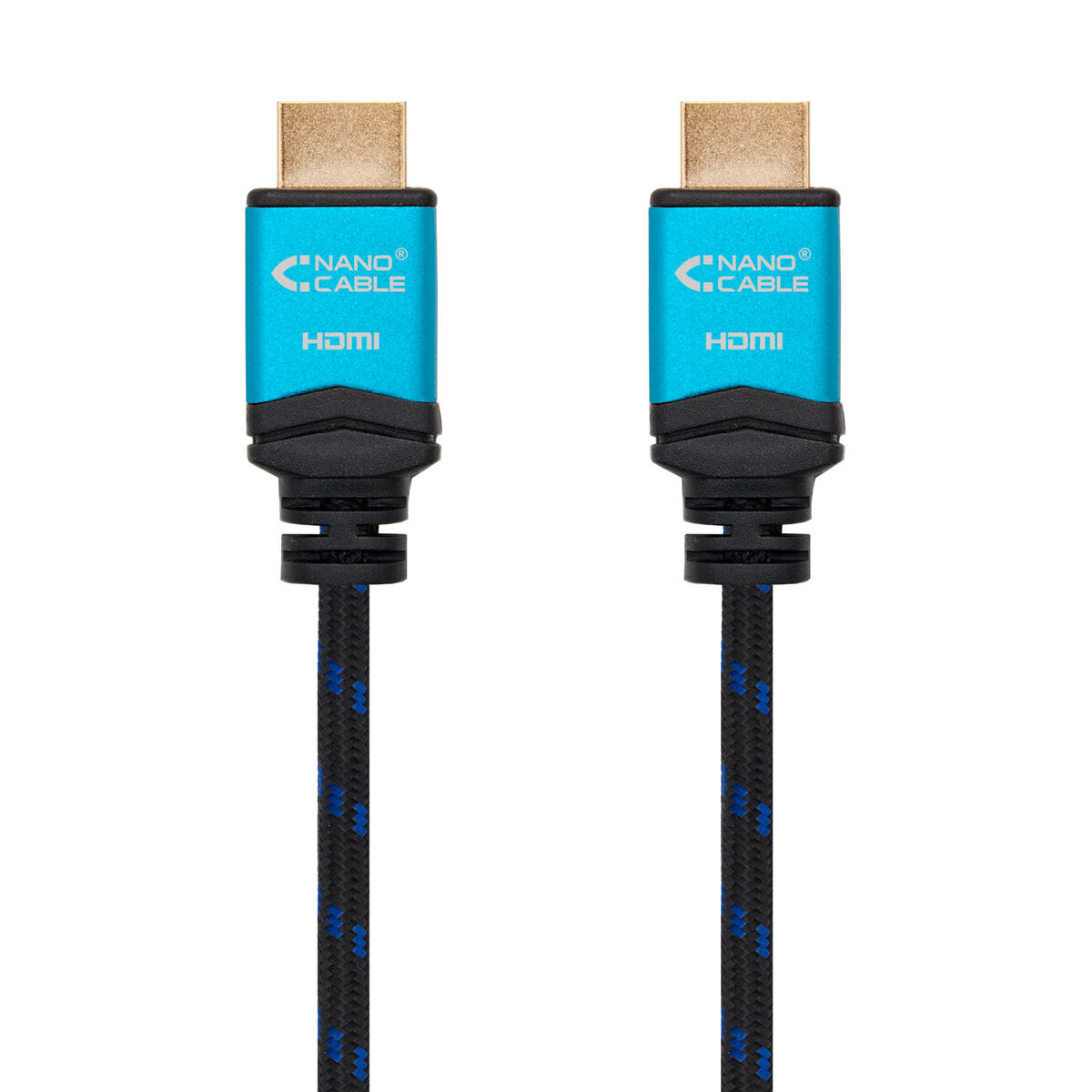 HDMI Cable NANOCABLE 10.15.3701 V2.0 Black/Blue 1 m 4K Ultra HD
