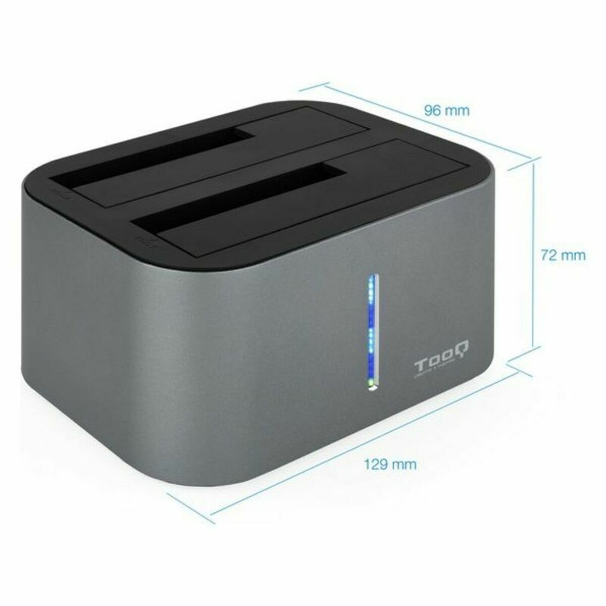 Dual Dock Station TooQ TQDS-805G 2.5″-3.5″ HDD/SSD SATA USB 3.0