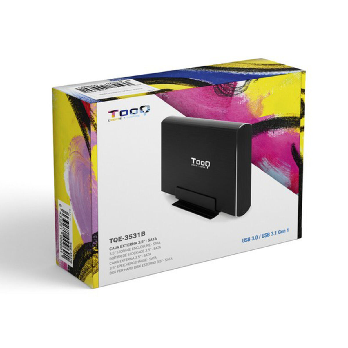Housing for Hard Disk TooQ TQE-3531B 3,5″ USB 3.0 Black