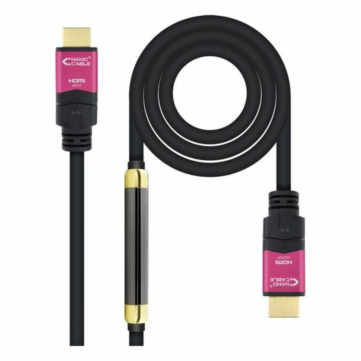 HDMI Cable NANOCABLE 10.15.3725 Black 25 m HDMI Cable NANOCABLE 10.15.3725 Black 25 m