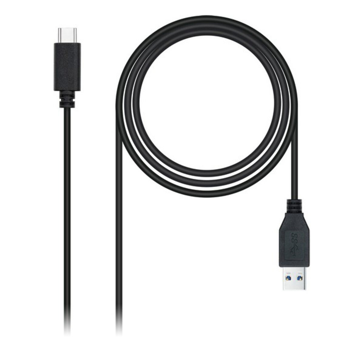 USB to Mini USB Cable NANOCABLE 10.01.4000 (0,5M) Black USB to Mini USB Cable NANOCABLE 10.01.4000 (0,5M) Black