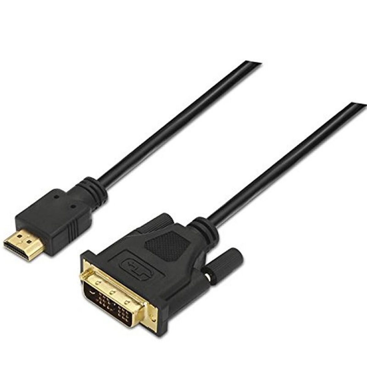 HDMI to DVI Cable NANOCABLE 10.15.0503 3 m Black HDMI to DVI Cable NANOCABLE 10.15.0503 3 m Black
