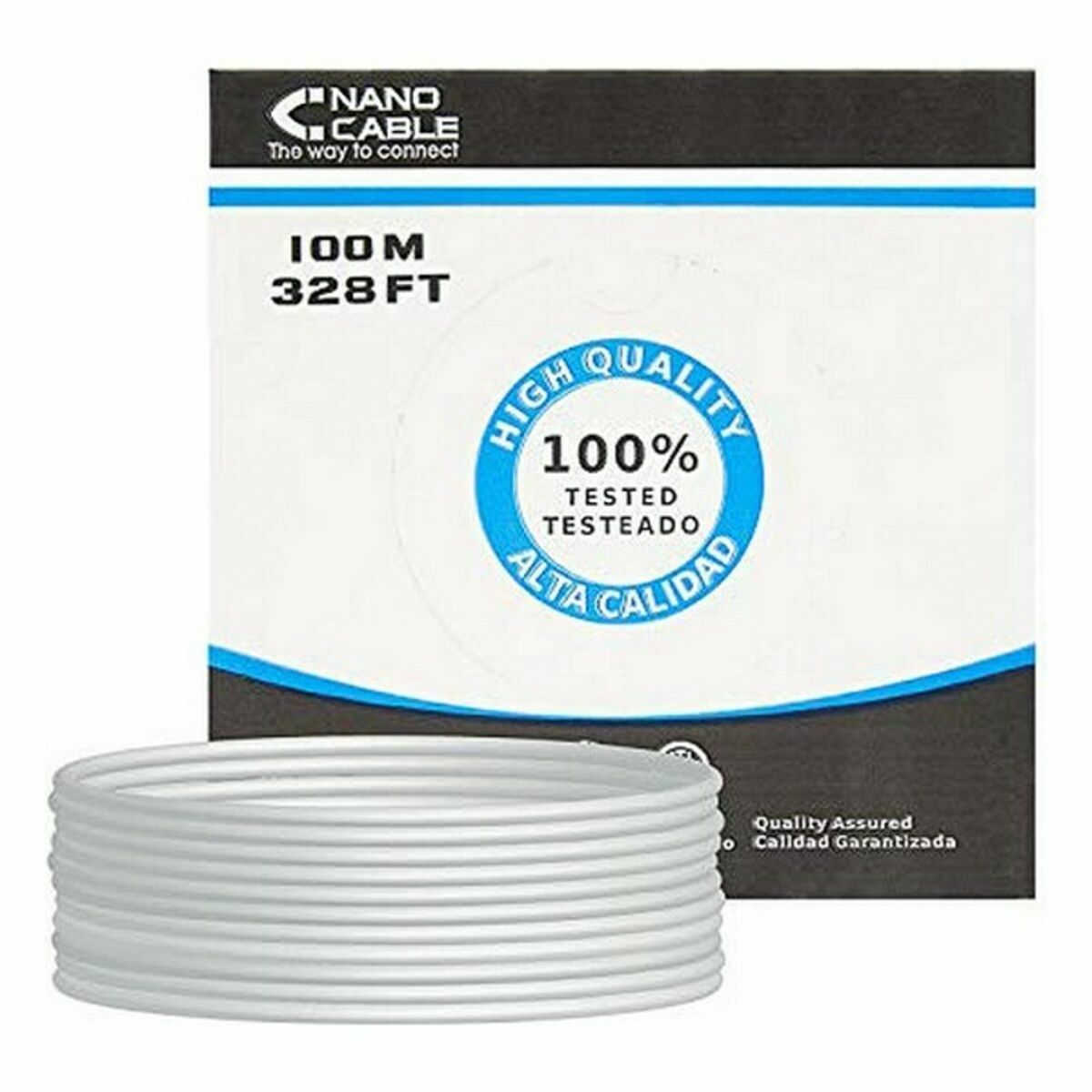 Category 5 UTP cable NANOCABLE 10.20.0302 (100 m) Grey 100 m Category 5 UTP cable NANOCABLE 10.20.0302 (100 m) Grey 100 m