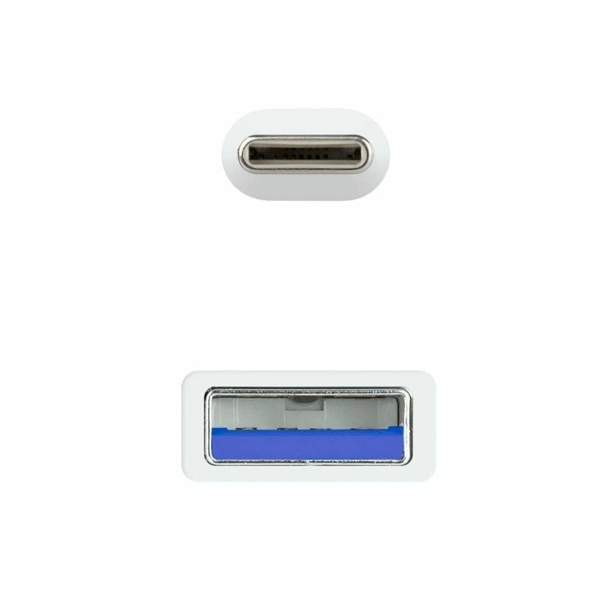 USB-C Cable to USB NANOCABLE 10.01.4002-W 2 m White