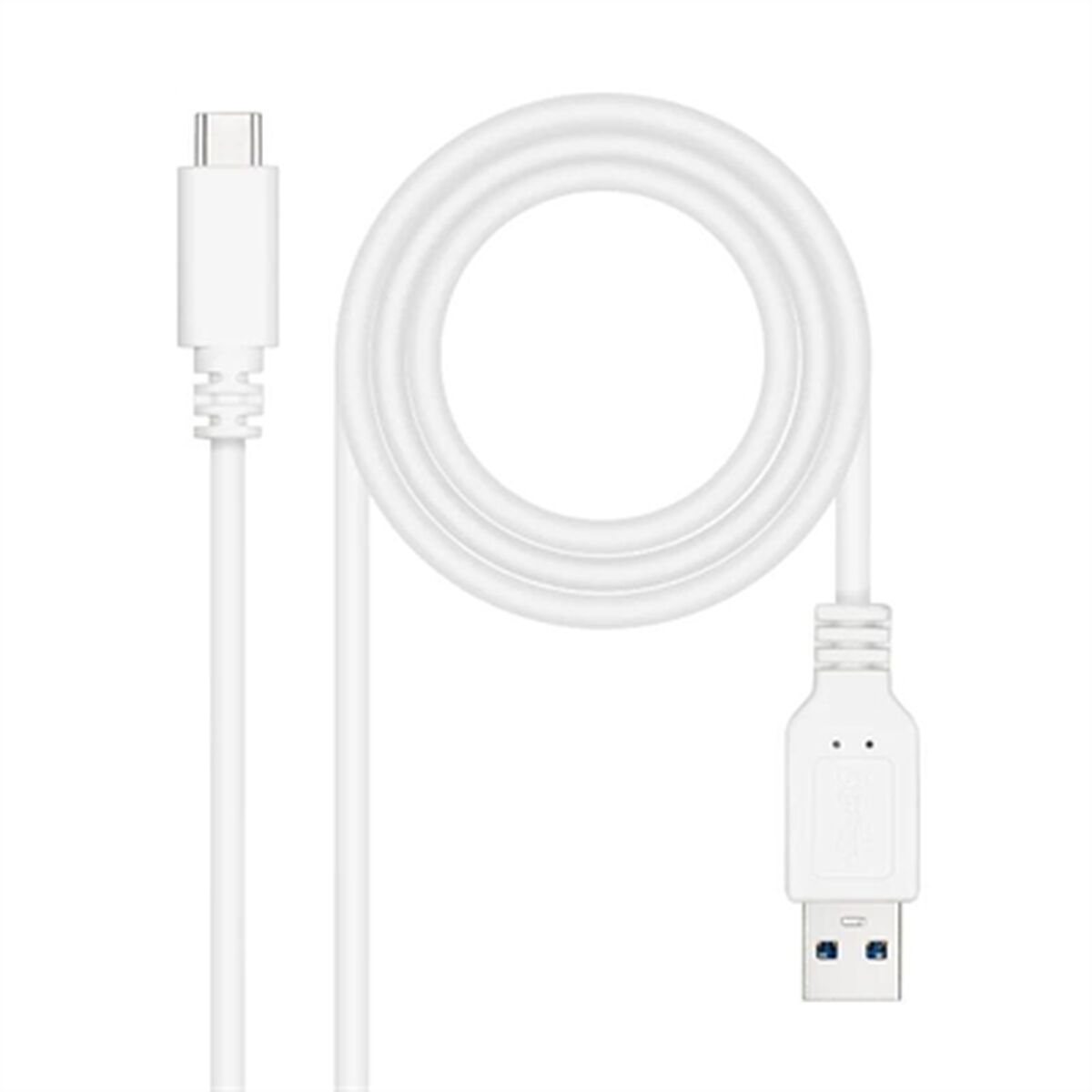 USB-C Cable to USB NANOCABLE 10.01.4002-W White 2 m USB-C Cable to USB NANOCABLE 10.01.4002-W White 2 m