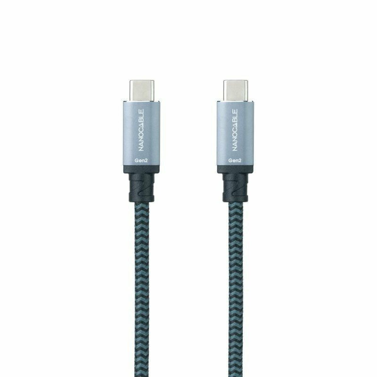 USB-C Cable NANOCABLE 10.01.4103-COMB 3 m Black Black/Grey (1 Unit) USB-C Cable NANOCABLE 10.01.4103-COMB 3 m Black Black/Grey (1 Unit)
