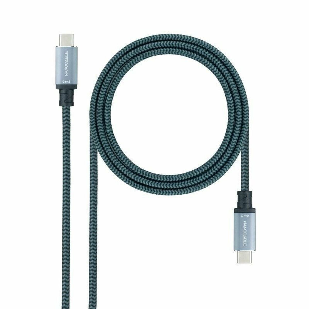 USB-C Cable NANOCABLE 10.01.4103-COMB 3 m Black Black/Grey (1 Unit)