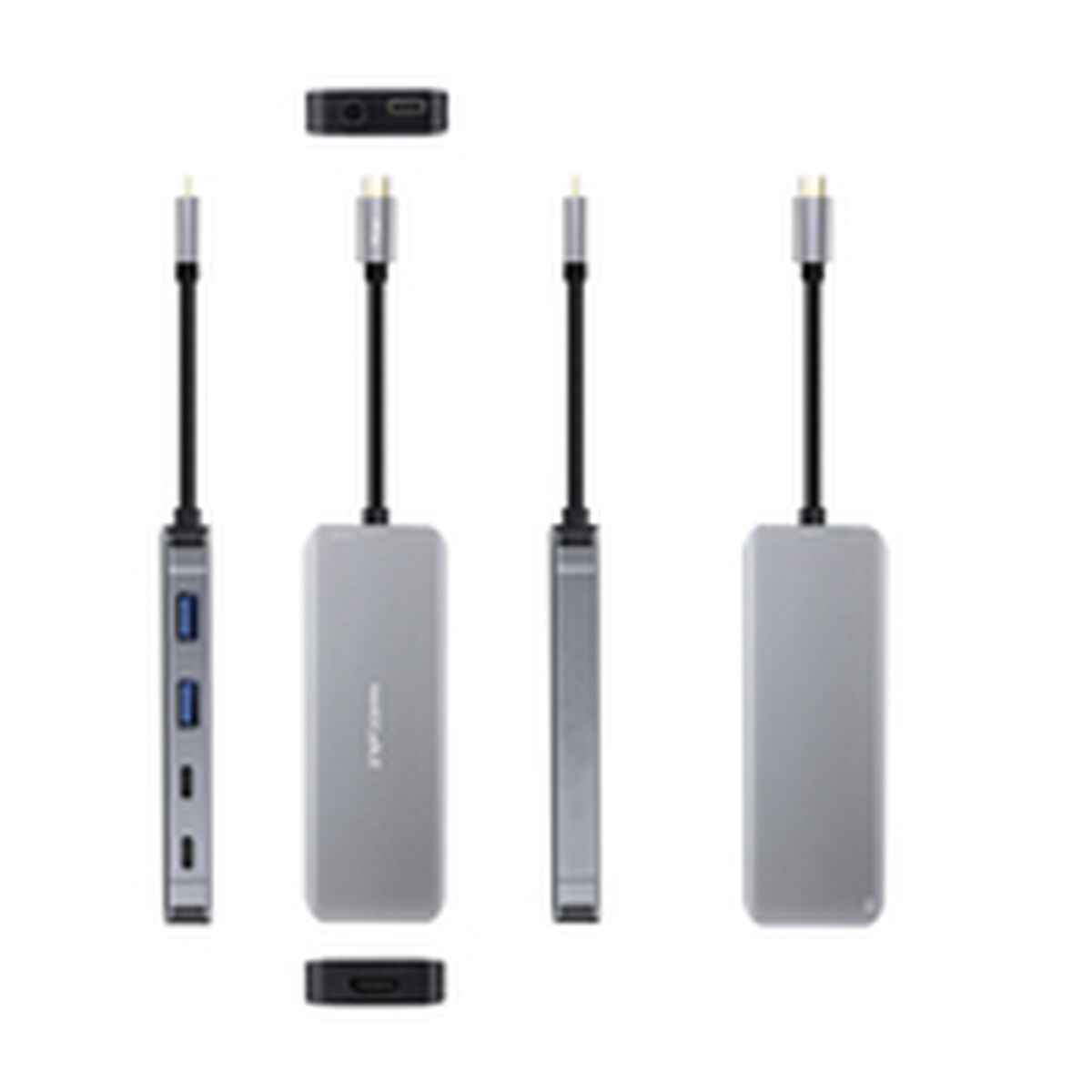 USB Hub NANOCABLE 10.16.1006 Grey (1 Unit)
