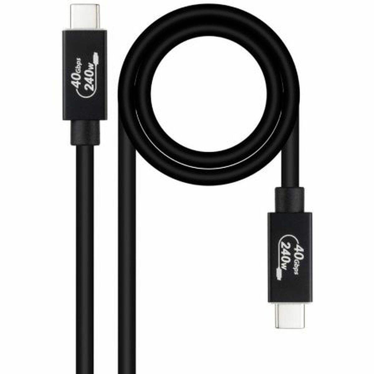 USB Cable NANOCABLE 10.01.5001 Black 1 m (1 Unit) USB Cable NANOCABLE 10.01.5001 Black 1 m (1 Unit)