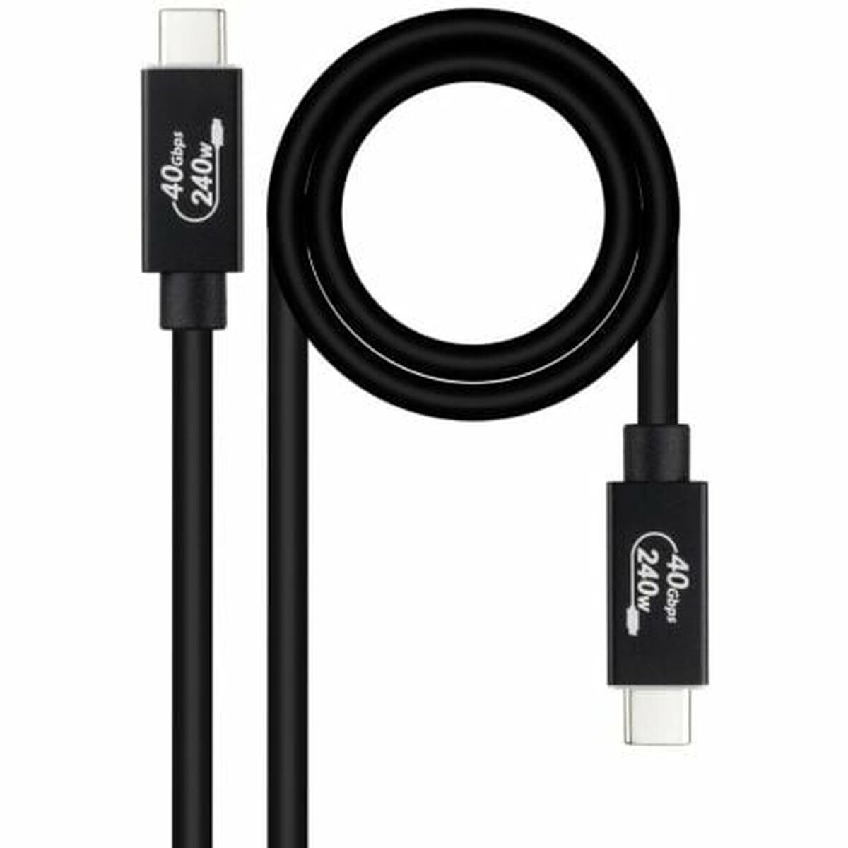 USB Cable NANOCABLE 10.01.5002 Black 1,8 m (1 Unit) USB Cable NANOCABLE 10.01.5002 Black 1,8 m (1 Unit)