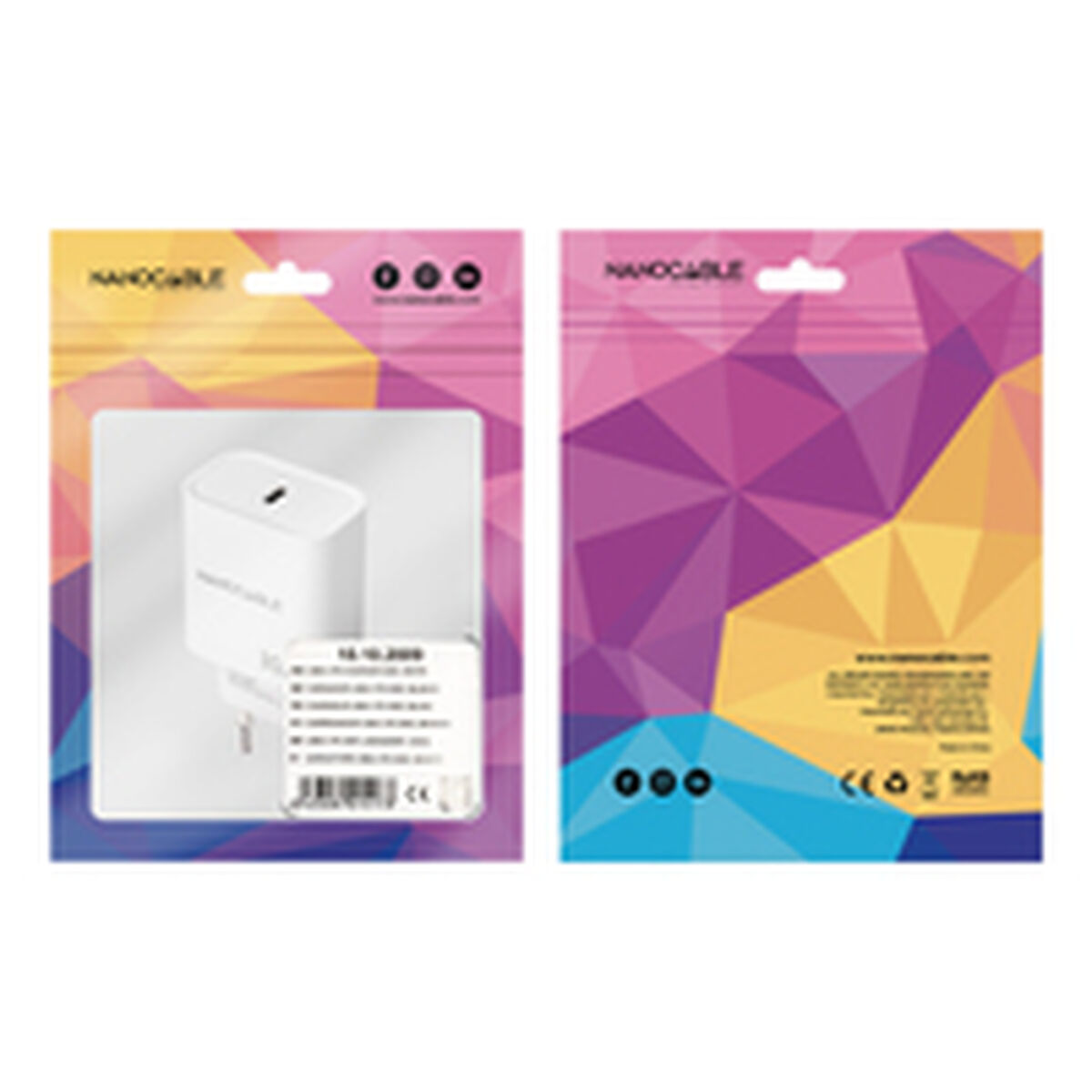 Wall Charger NANOCABLE 10.10.2009 White