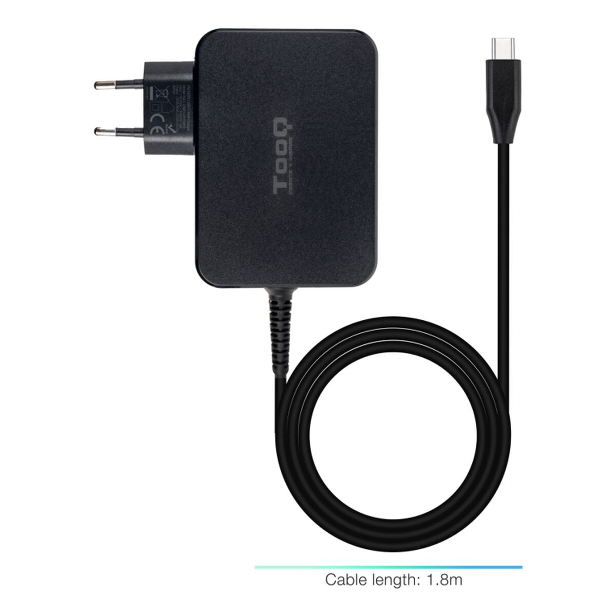 Wall Charger TooQ TQLC-USBCGAN100PD Black 100 W