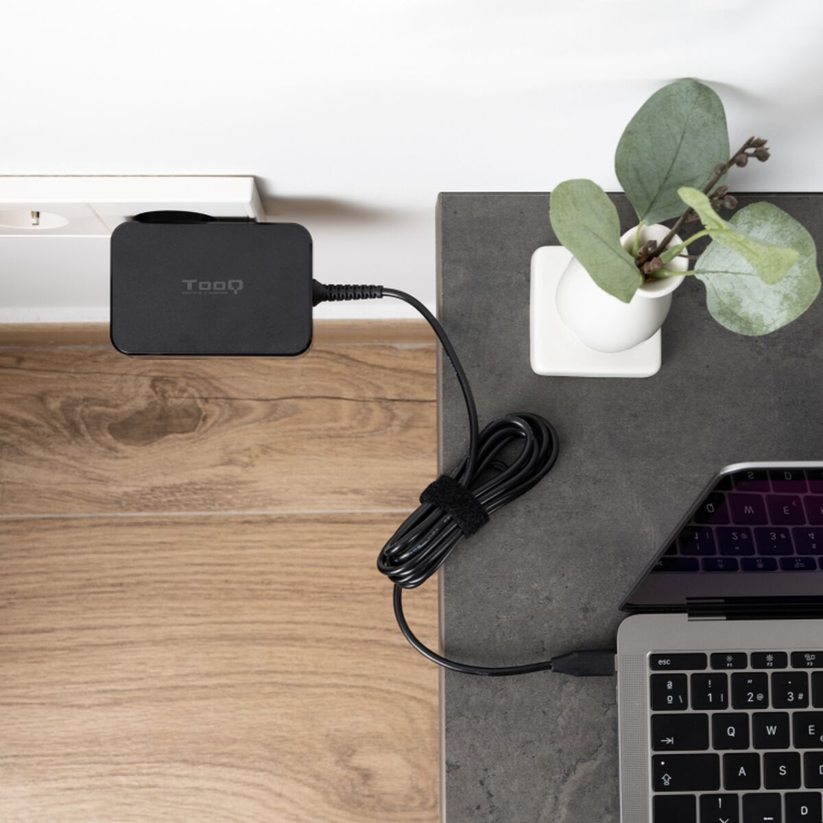 Wall Charger TooQ TQLC-USBCGAN100PD Black 100 W