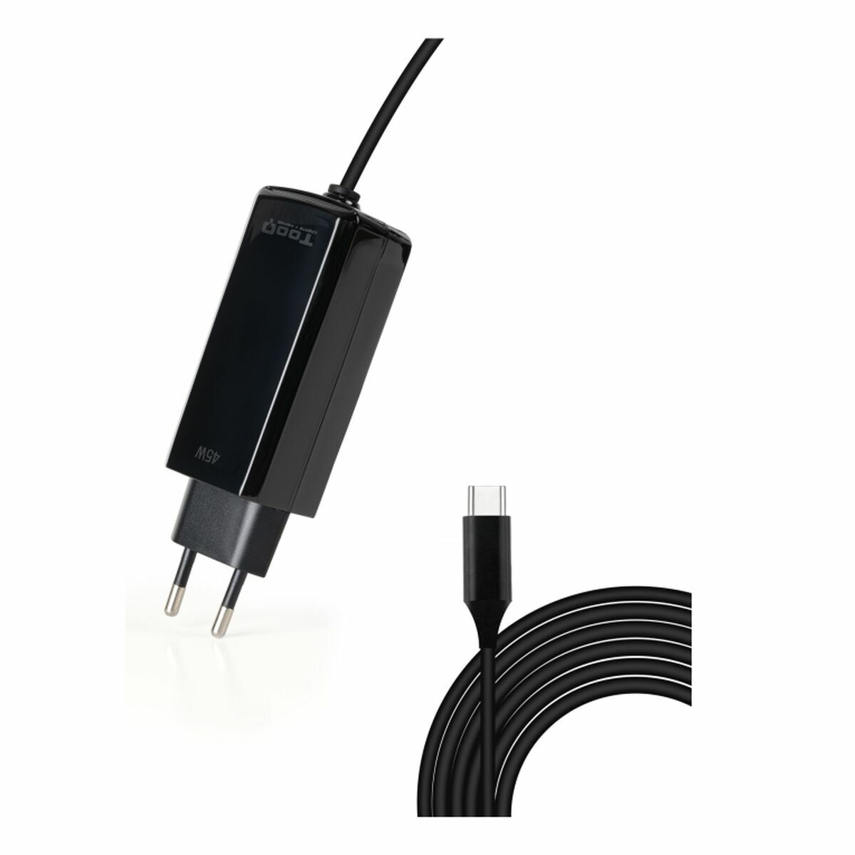 Laptop Charger TooQ GAN USB-C PD 45W Cbico 45 W