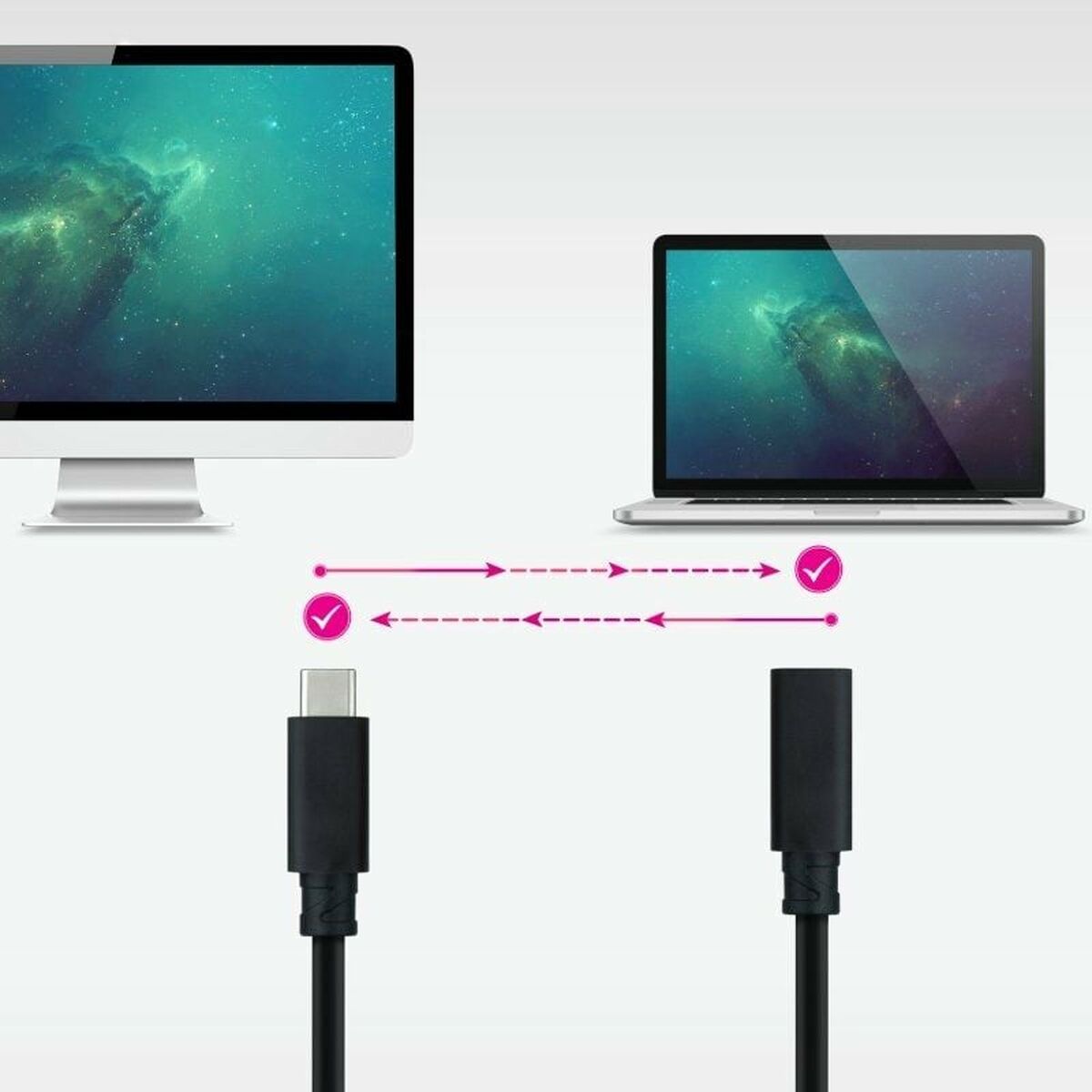 USB Cable NANOCABLE 10.01.4500
