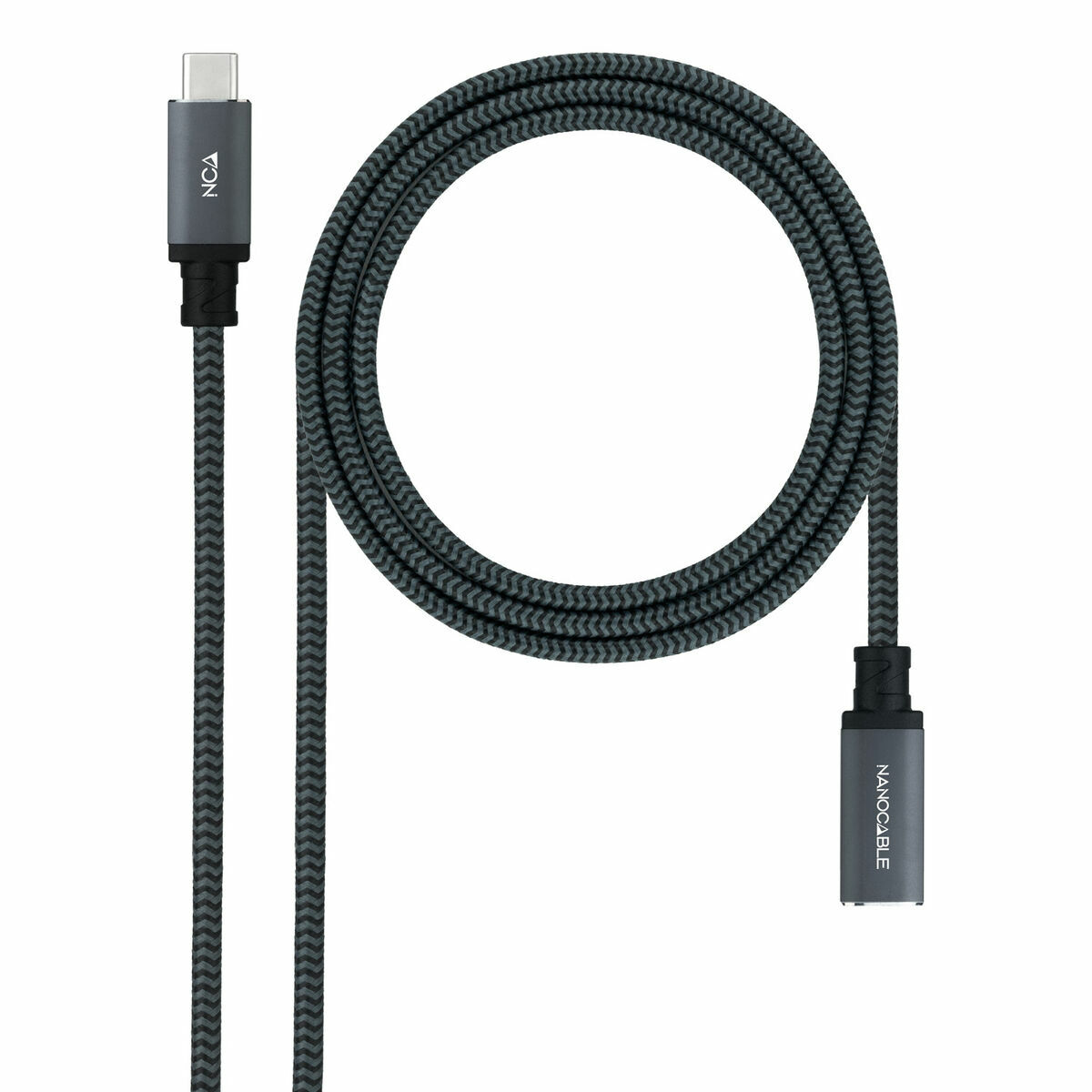 USB Cable NANOCABLE USB 3.2 GEN2x2 100W C/M-H Black 2 m