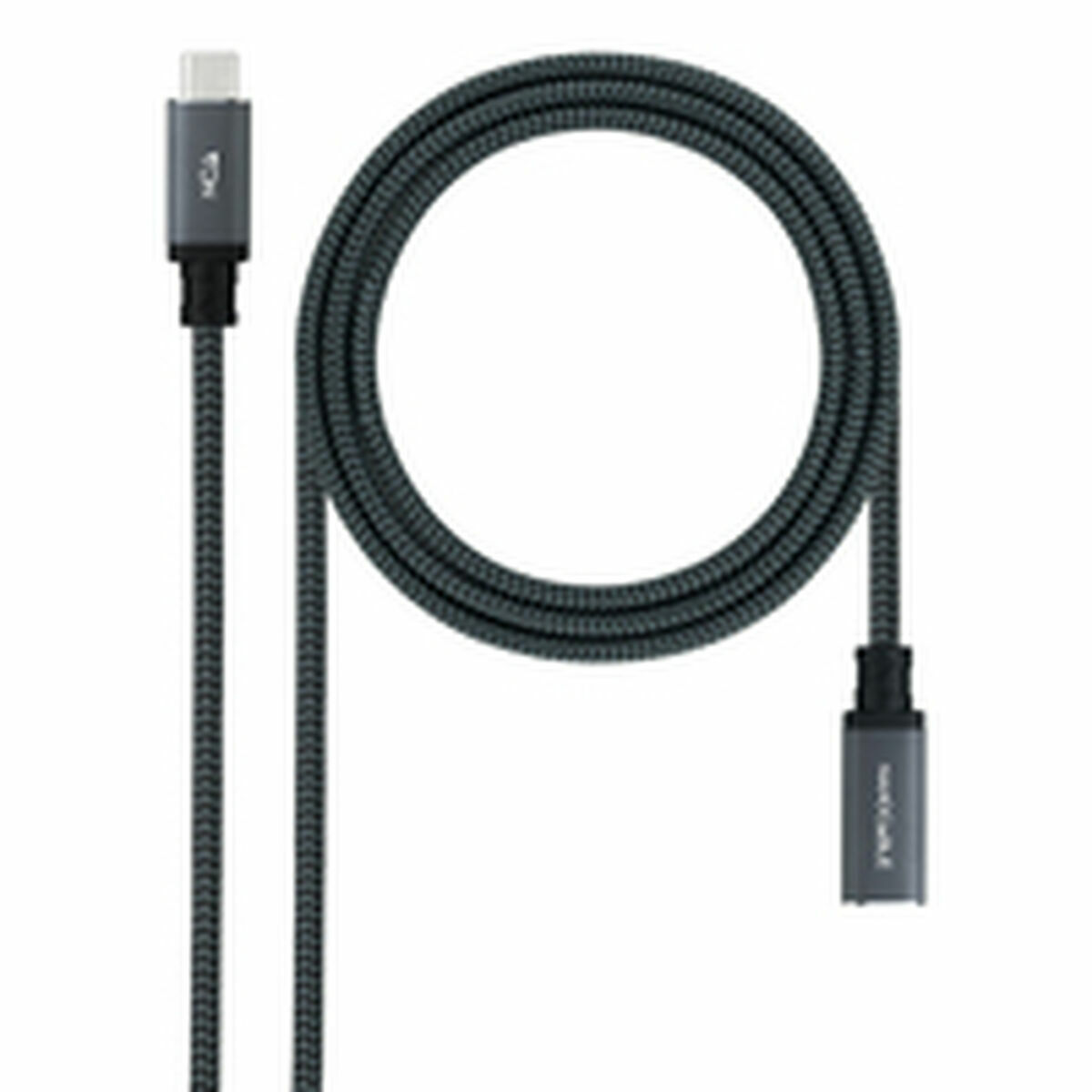 USB Cable NANOCABLE USB 3.2 GEN2x2 100W C/M-H Black 2 m