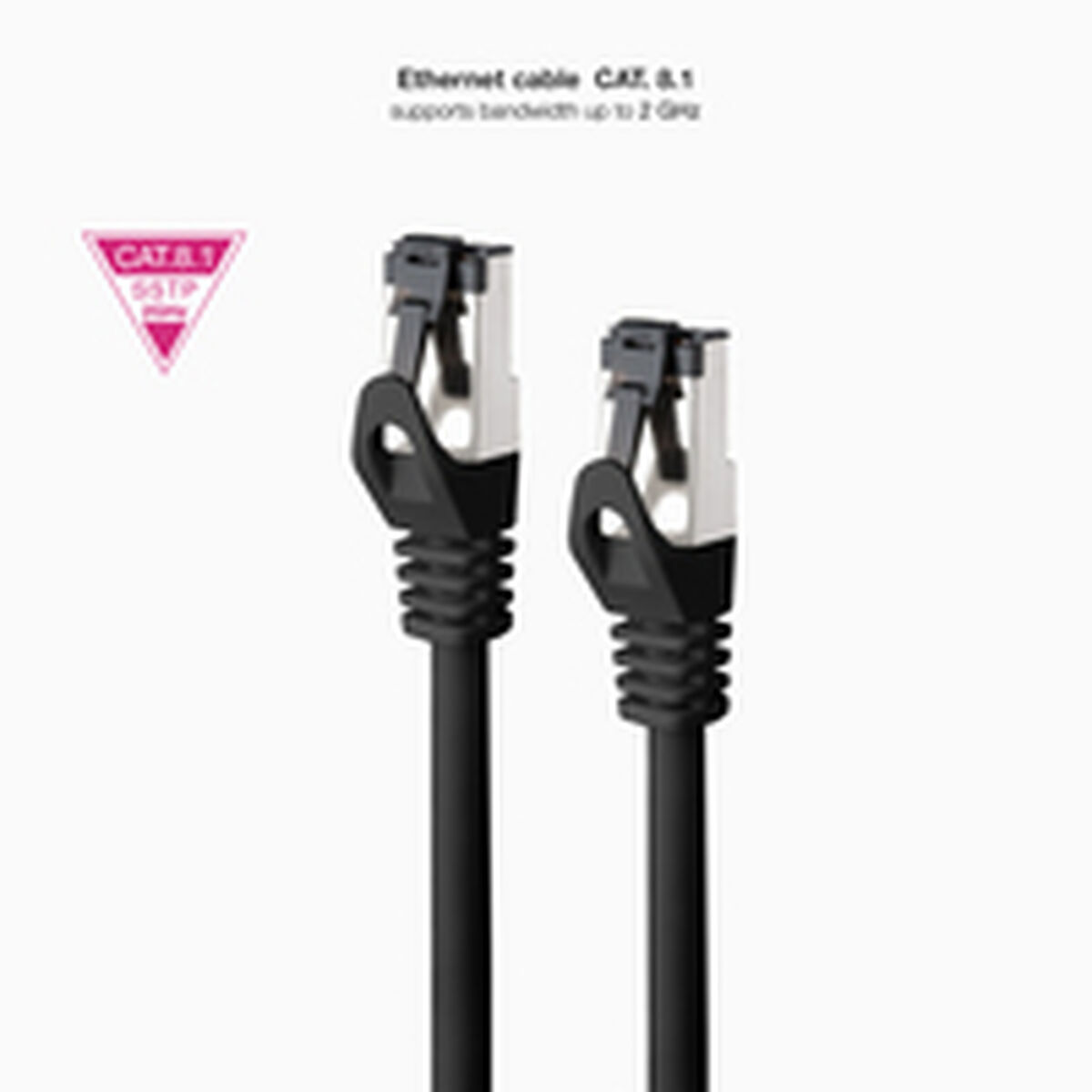 USB Cable NANOCABLE 10.20.2002-BK Black 2 m