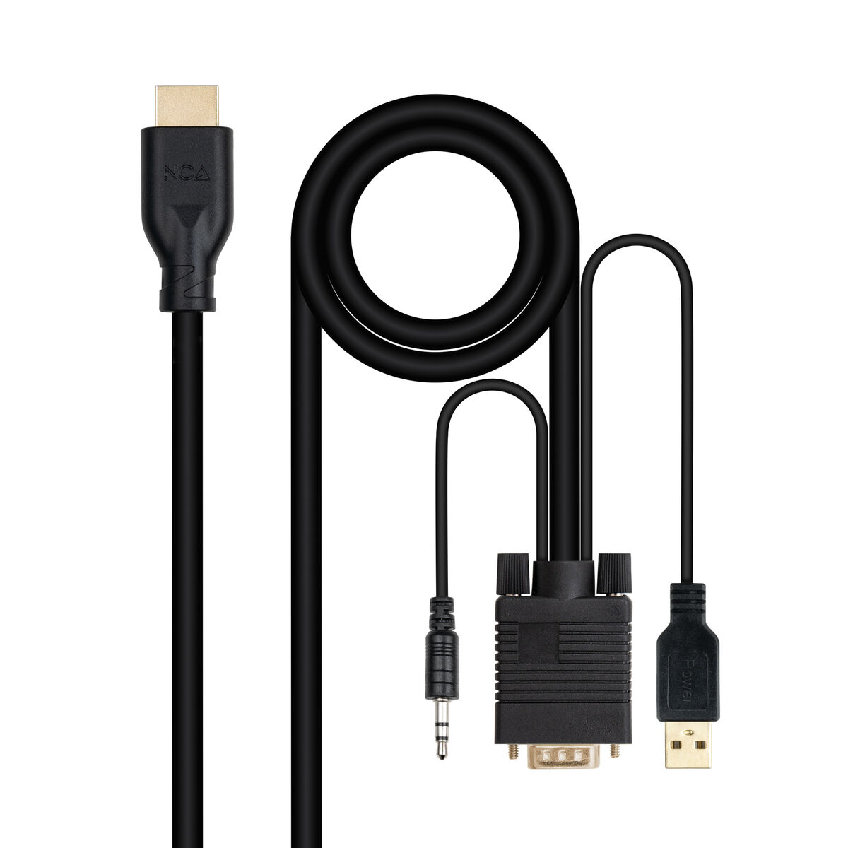 VGA Cable NANOCABLE 10.15.4612 1,8 m Black