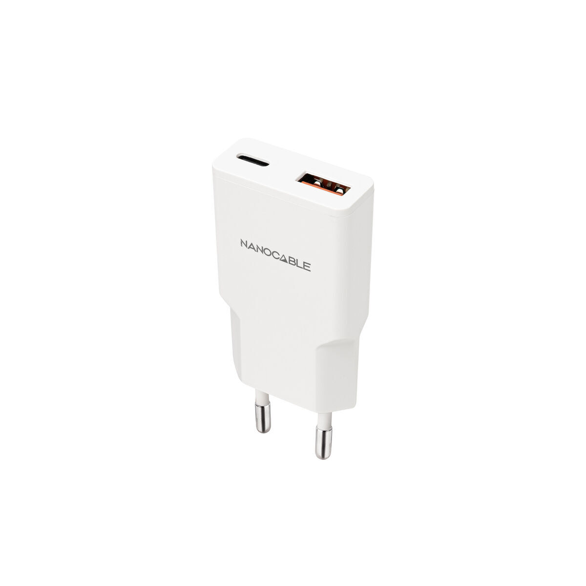 Wall Charger NANOCABLE 10.10.2025 White Wall Charger NANOCABLE 10.10.2025 White